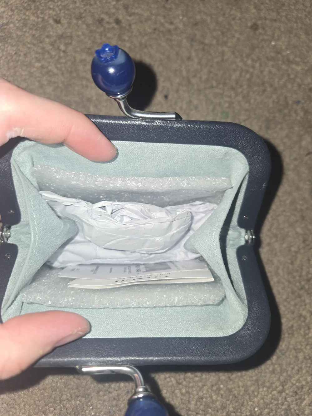 Coach Blueberry Kiss-lock Coin Purse - Picture 6 of 7